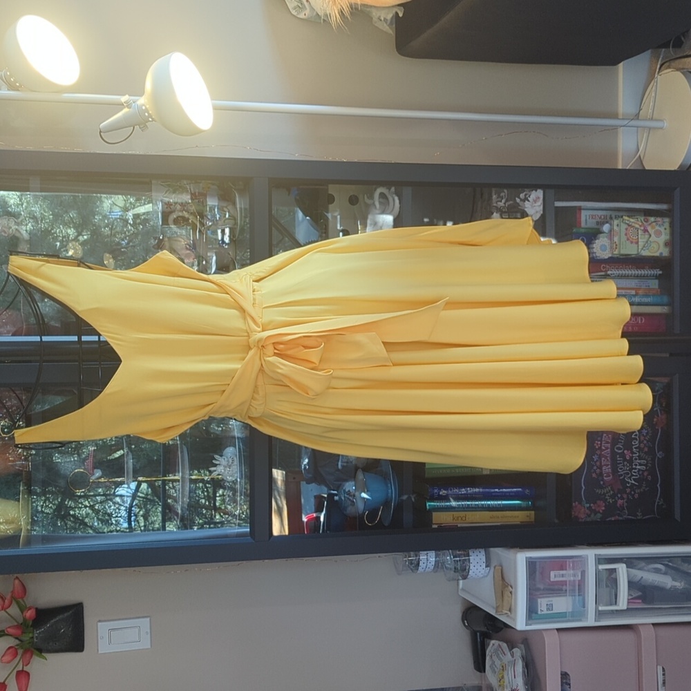 Butter yellow dress